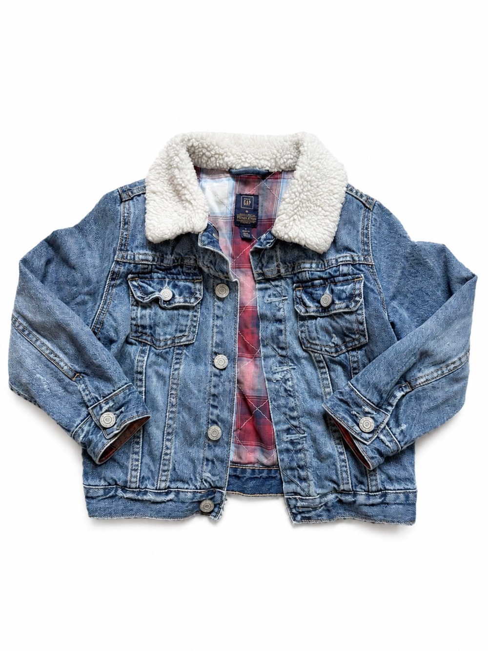 GAP Kids x Pendleton Limited Edition 2016 Sherpa-Lined Denim Jacket 5T